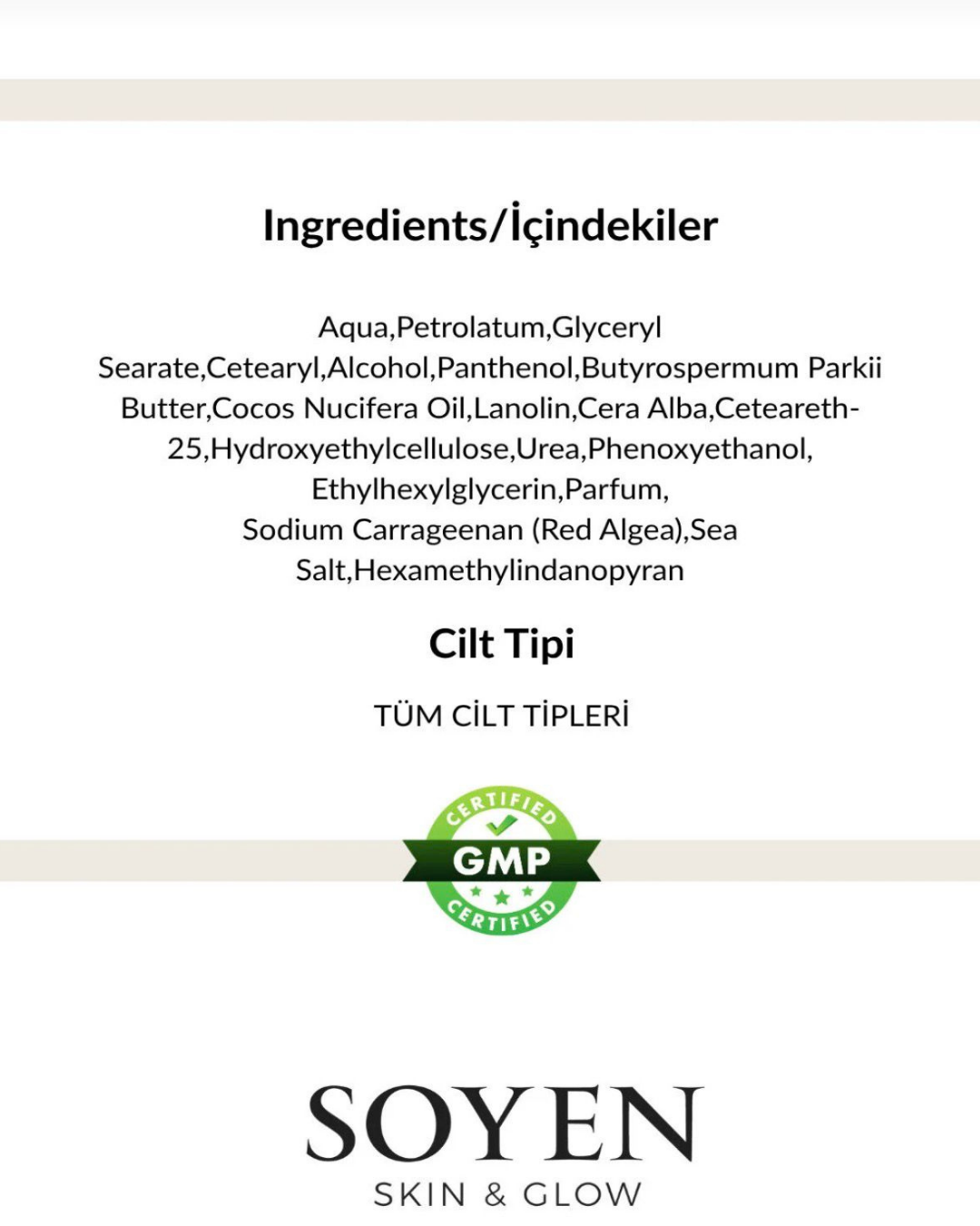 Soyen Ayak Bakım Kremi – Yoğun Nemlendirici & Onarıcı Bakım (100 ml)