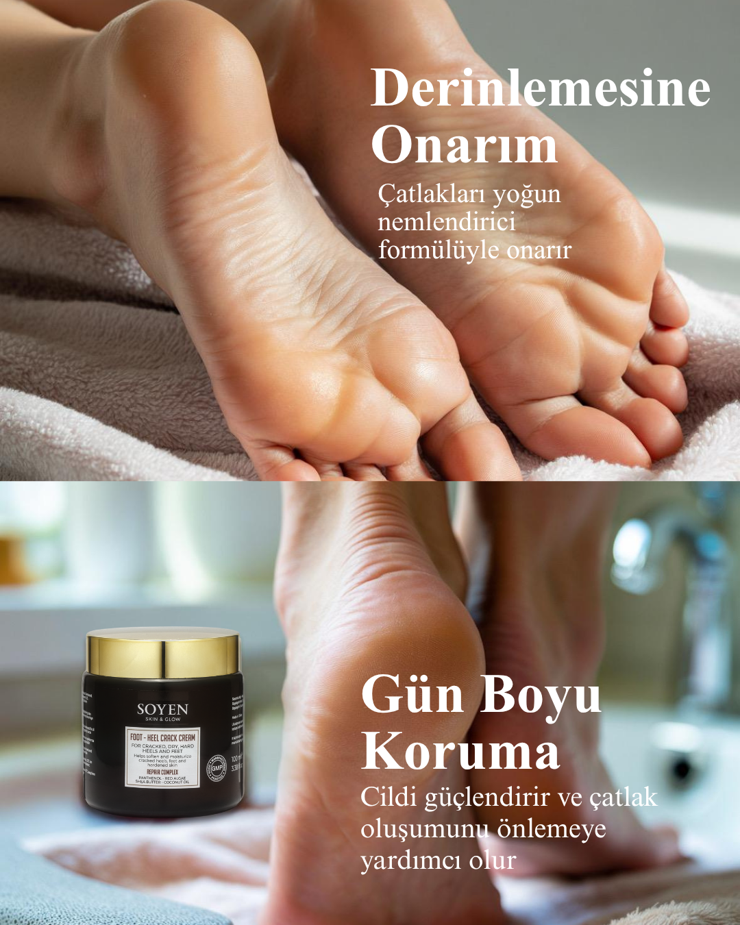 Soyen Ayak Bakım Kremi – Yoğun Nemlendirici & Onarıcı Bakım (100 ml)