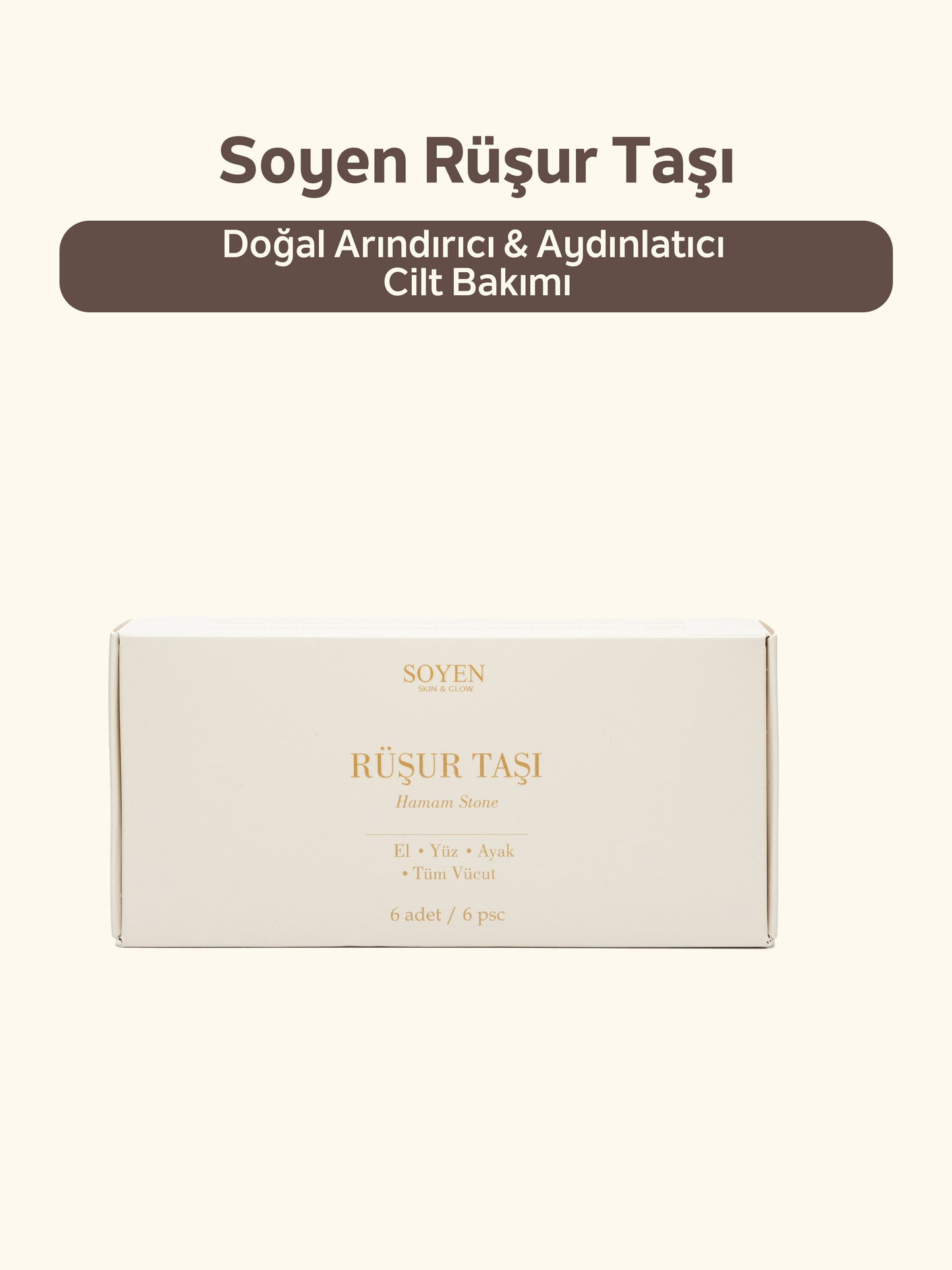 Soyen Rüşur Taşı – Doğal Arındırıcı & Aydınlatıcı Cilt Bakımı