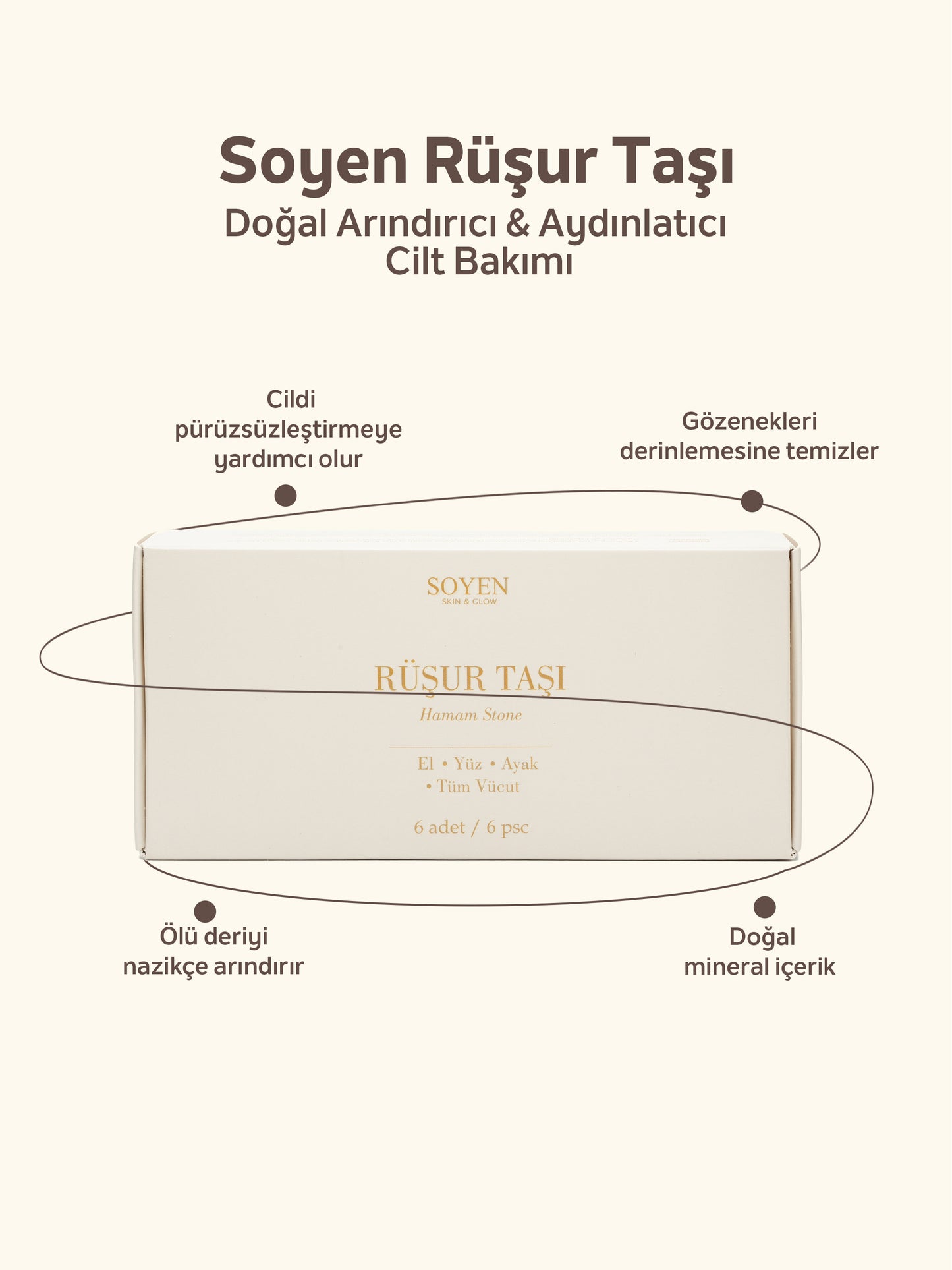 Soyen Rüşur Taşı – Doğal Arındırıcı & Aydınlatıcı Cilt Bakımı