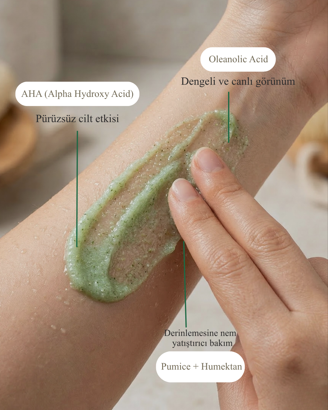 Soyen Vücut Peeling Kremi – AHA Etkili Peeling ile Arındırıcı ve Yenileyici Bakım (150 ml)