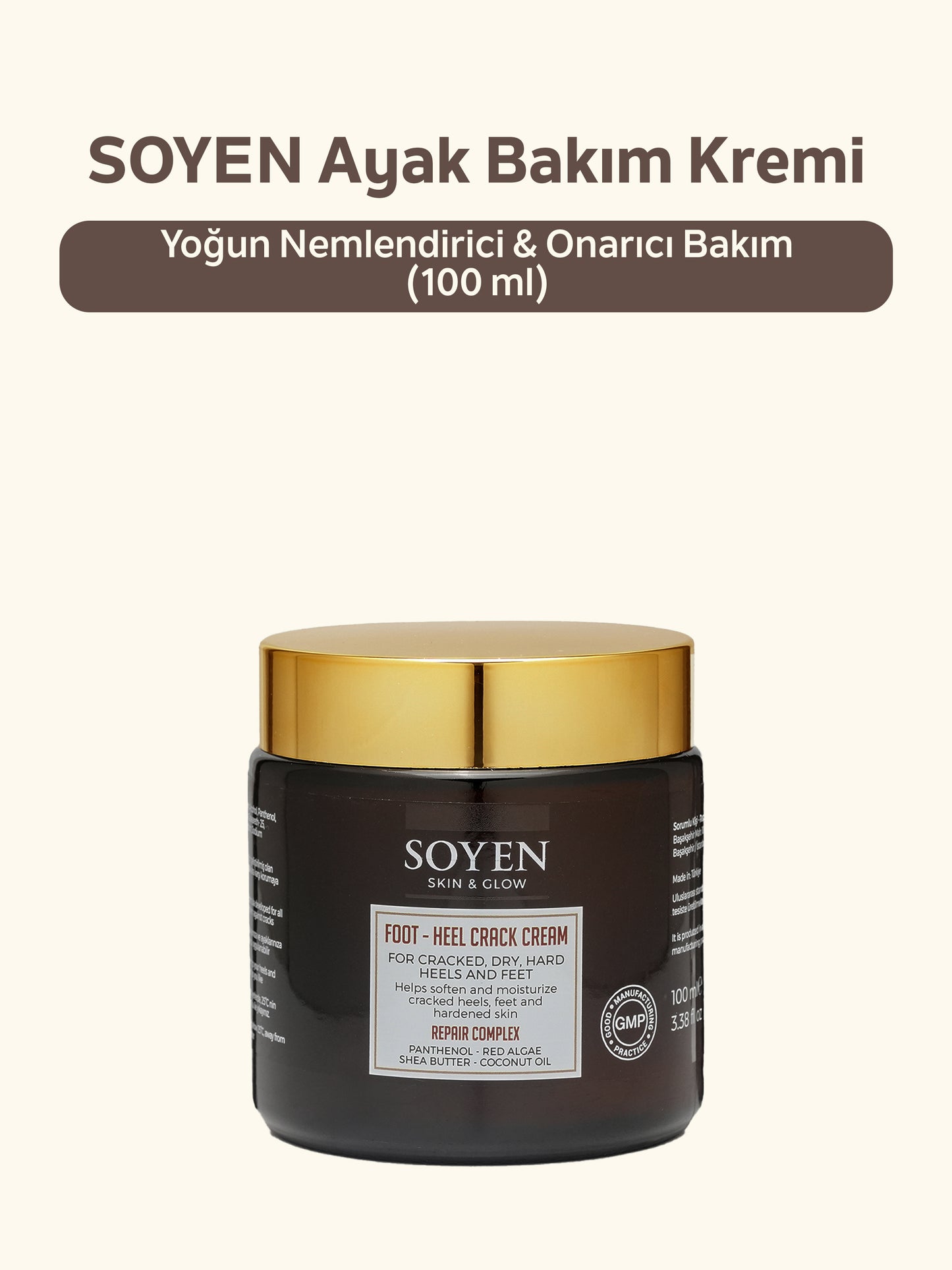 Soyen Ayak Bakım Kremi – Yoğun Nemlendirici & Onarıcı Bakım (100 ml)