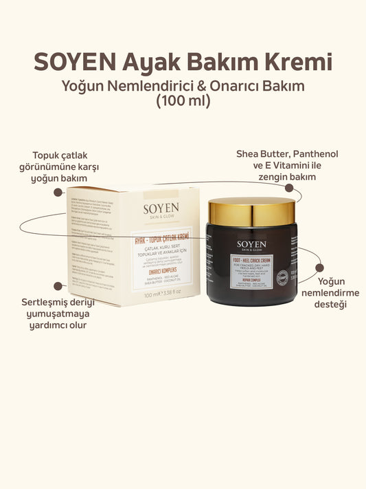 Soyen Ayak Bakım Kremi – Yoğun Nemlendirici & Onarıcı Bakım (100 ml)